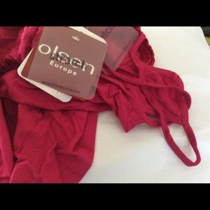 Olsen THIN Strap Fuchsia Top NWT